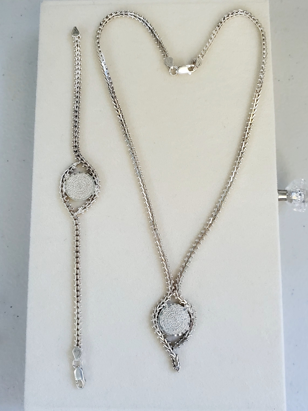 Vintage PREMEX Mexico MP76 Sterling Silver 925 Chevron Riccio Braided Set